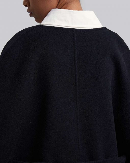 Cashmere Short Wrap Coat image 5
