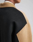 Paneled Duo-Chromatic Cashmere Coat image 4
