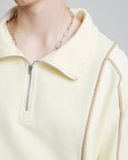 Half-Zipper Cotton Sweatshirt image 3