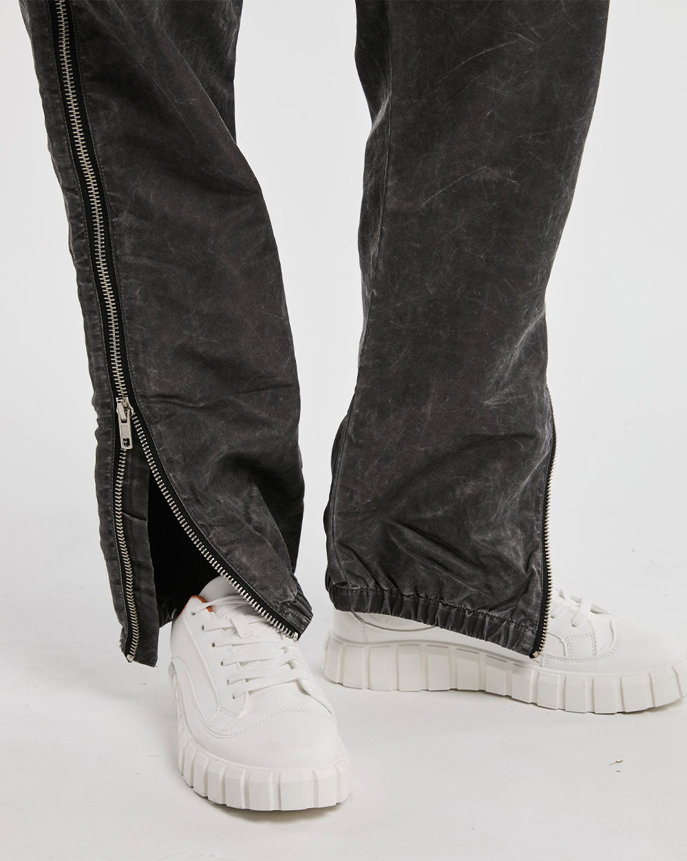 Side Zipper Joggers With Zipper Pockets image 5
