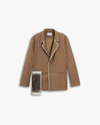 1 × Exterior Pocket Blazer - Camel, M image