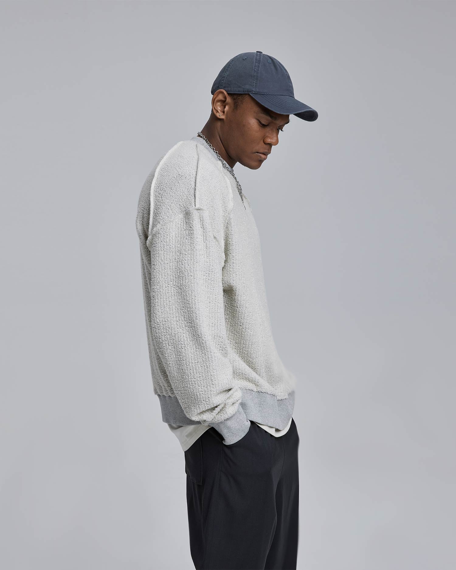 Wool Reversed Crewneck Sweatshirt image 1