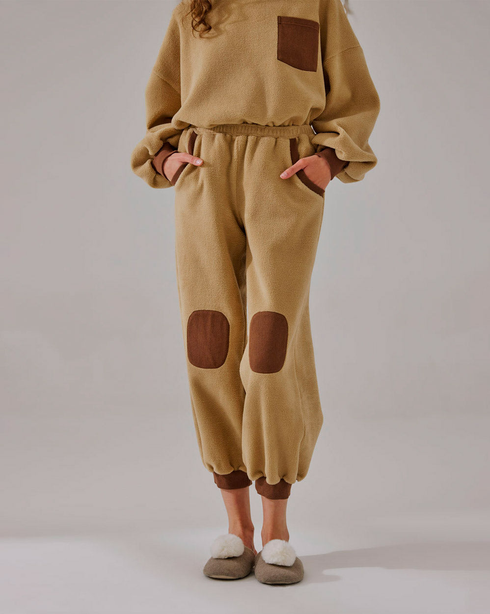Fleece Color-Block Joggers image 1