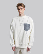 Contrast Color Crewneck Sweatshirt image 1
