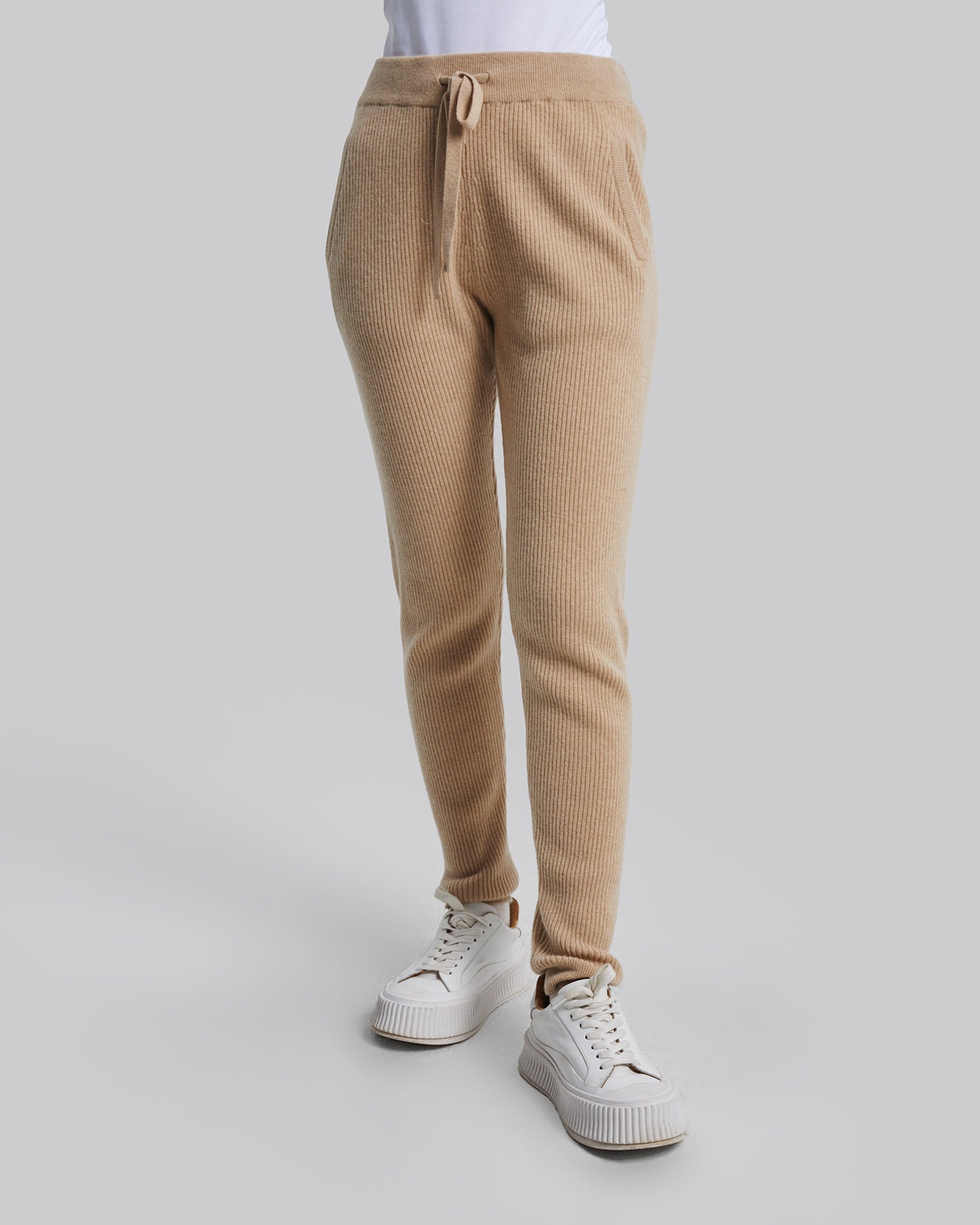 Ribbed-Knit Cashmere Sweatpants image 1