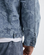 Classic Printed Denim Cotton Jacket image 6