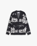 Buttoned Cardigan With Graphics image 0