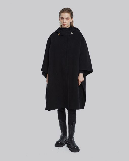 Wool Hooded Cape image 0