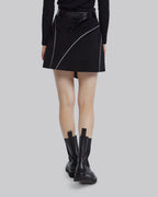 Belted Asymmetric Short Skirt image 4