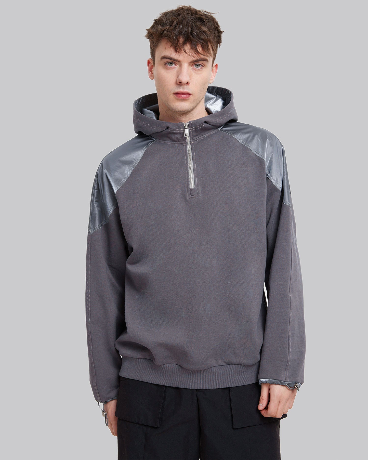 Shoulder Paneled Hoodie image 1