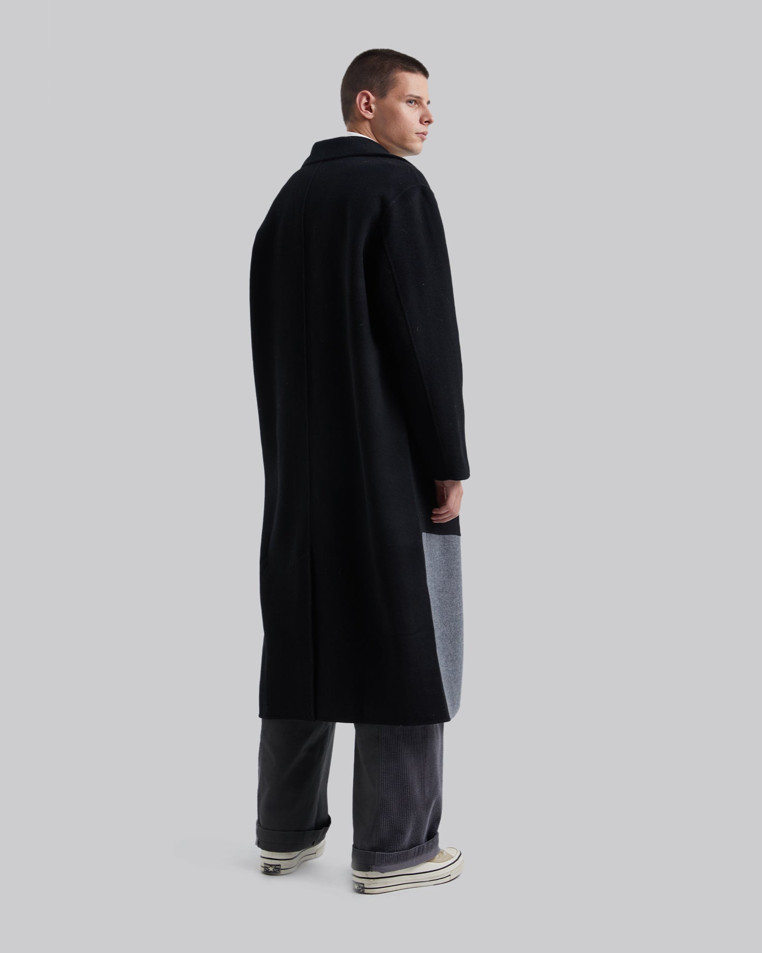 Paneled Pure Wool Coat image 3