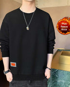 Basic Crewneck Sweatshirt - Black, XXL image