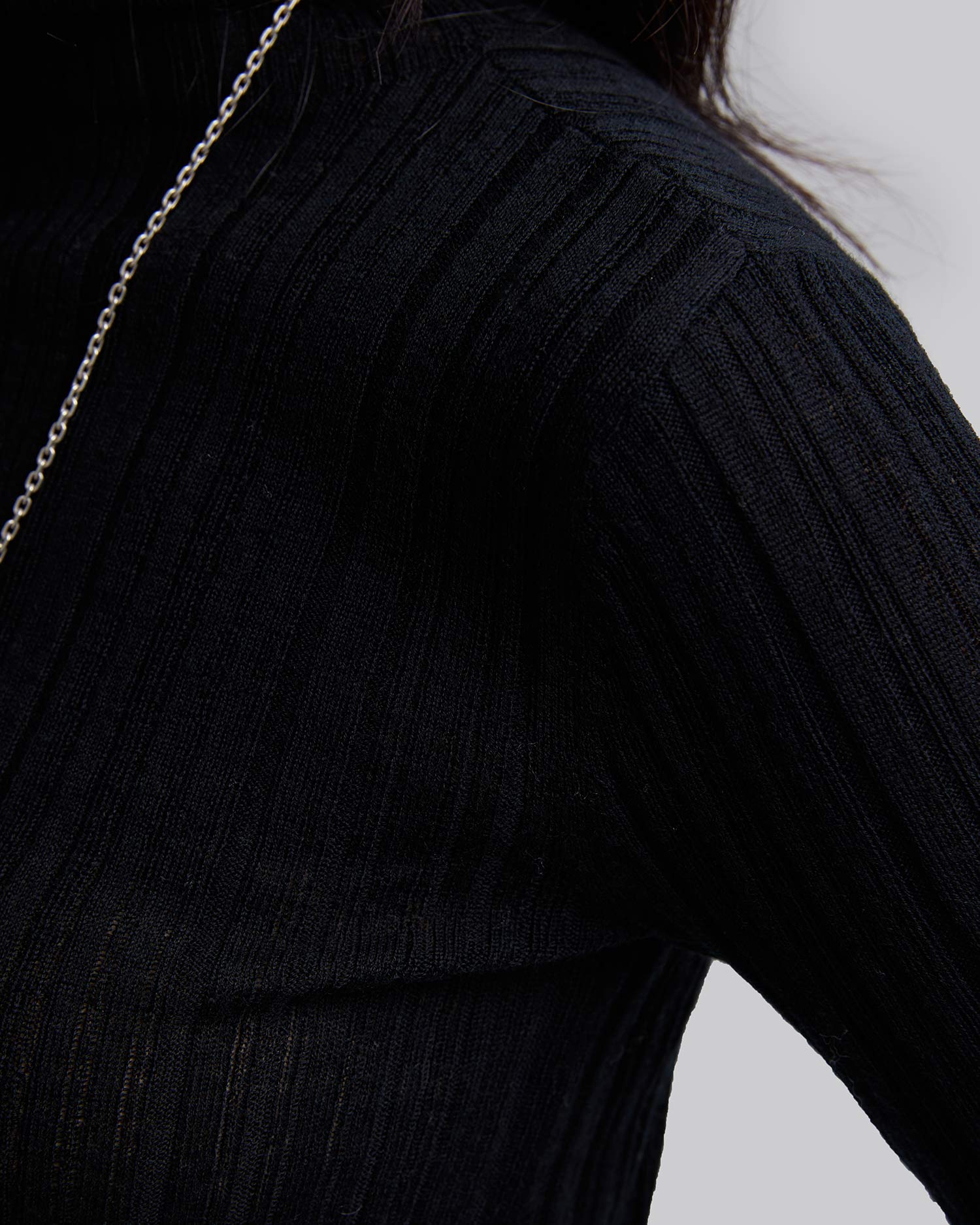 Ribbed Undergarment In Black image 5