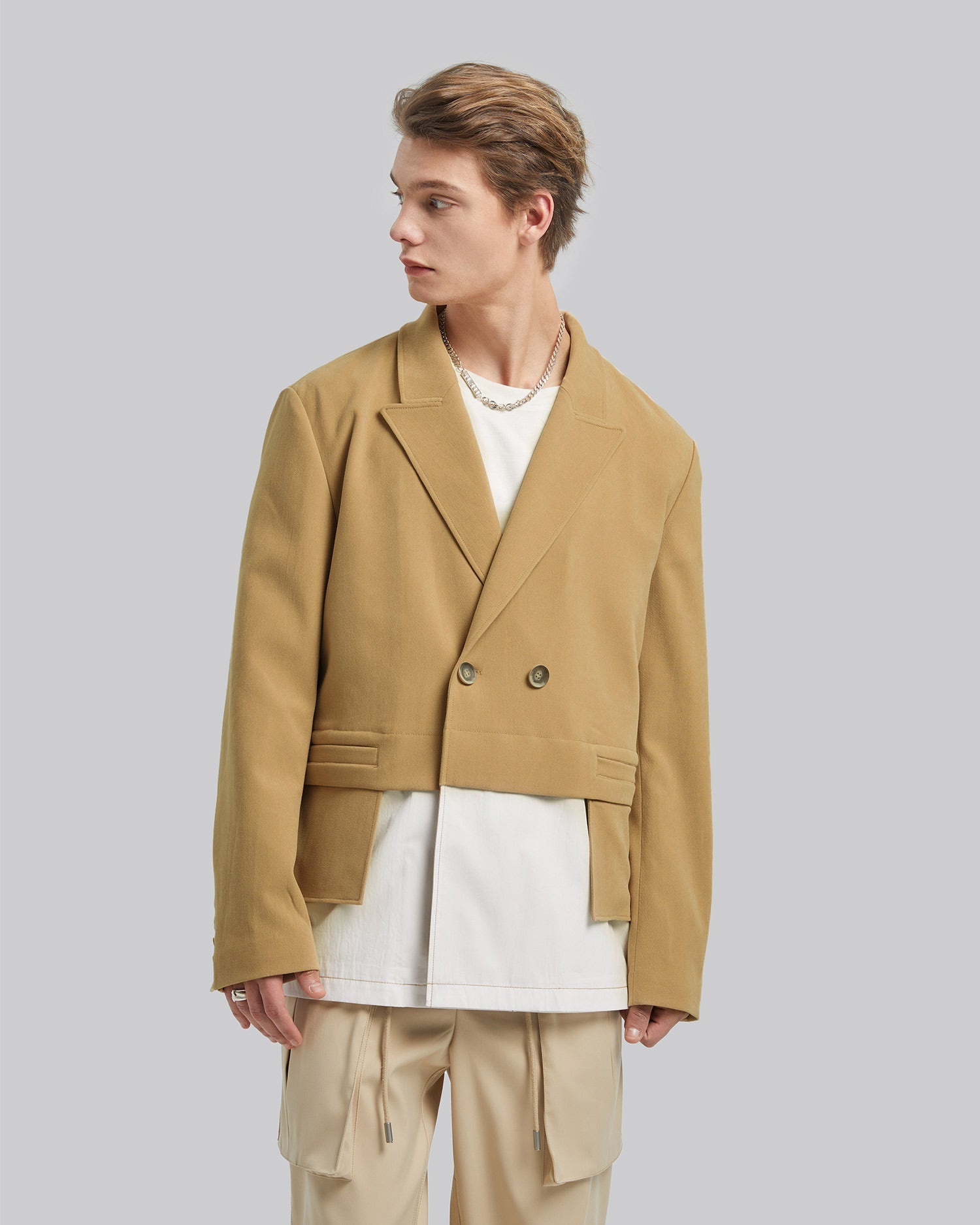 Faux Two-Piece Blazer image 1