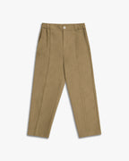 Cropped Roomy Pants - Khaki, M image