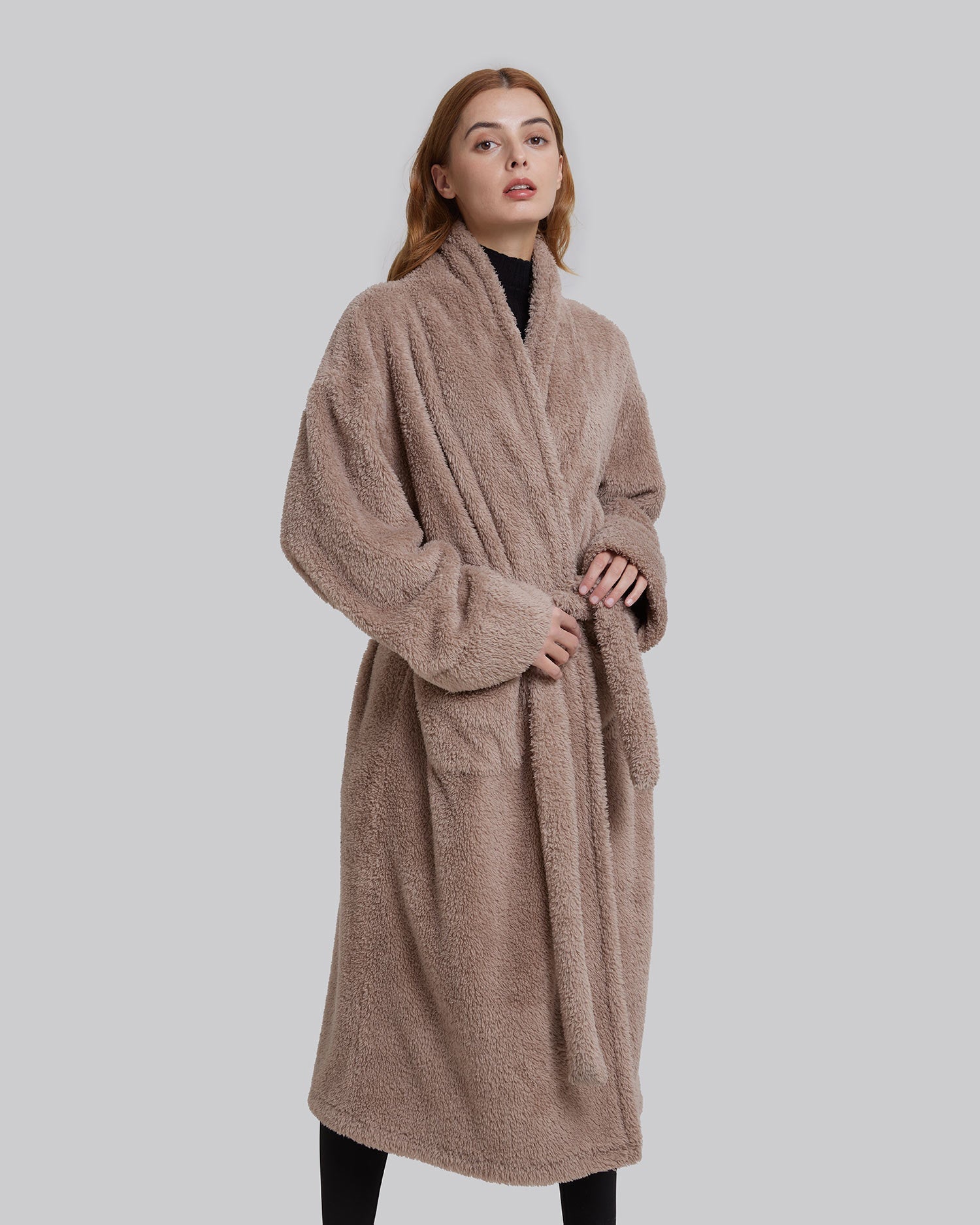 Fuzzy Knitted Robe image 2