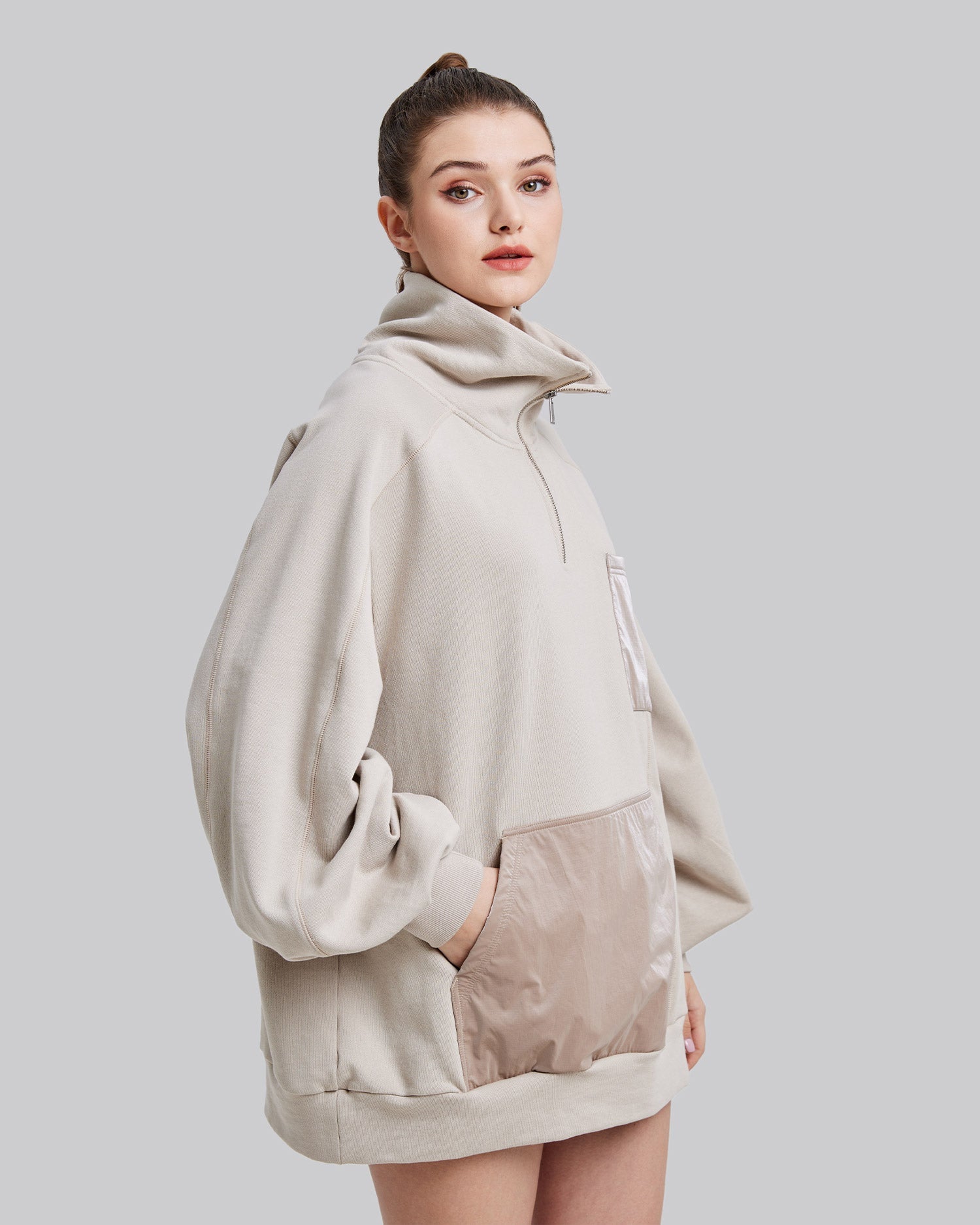 Comfortable Half-Zipper Sweatshirt image 3