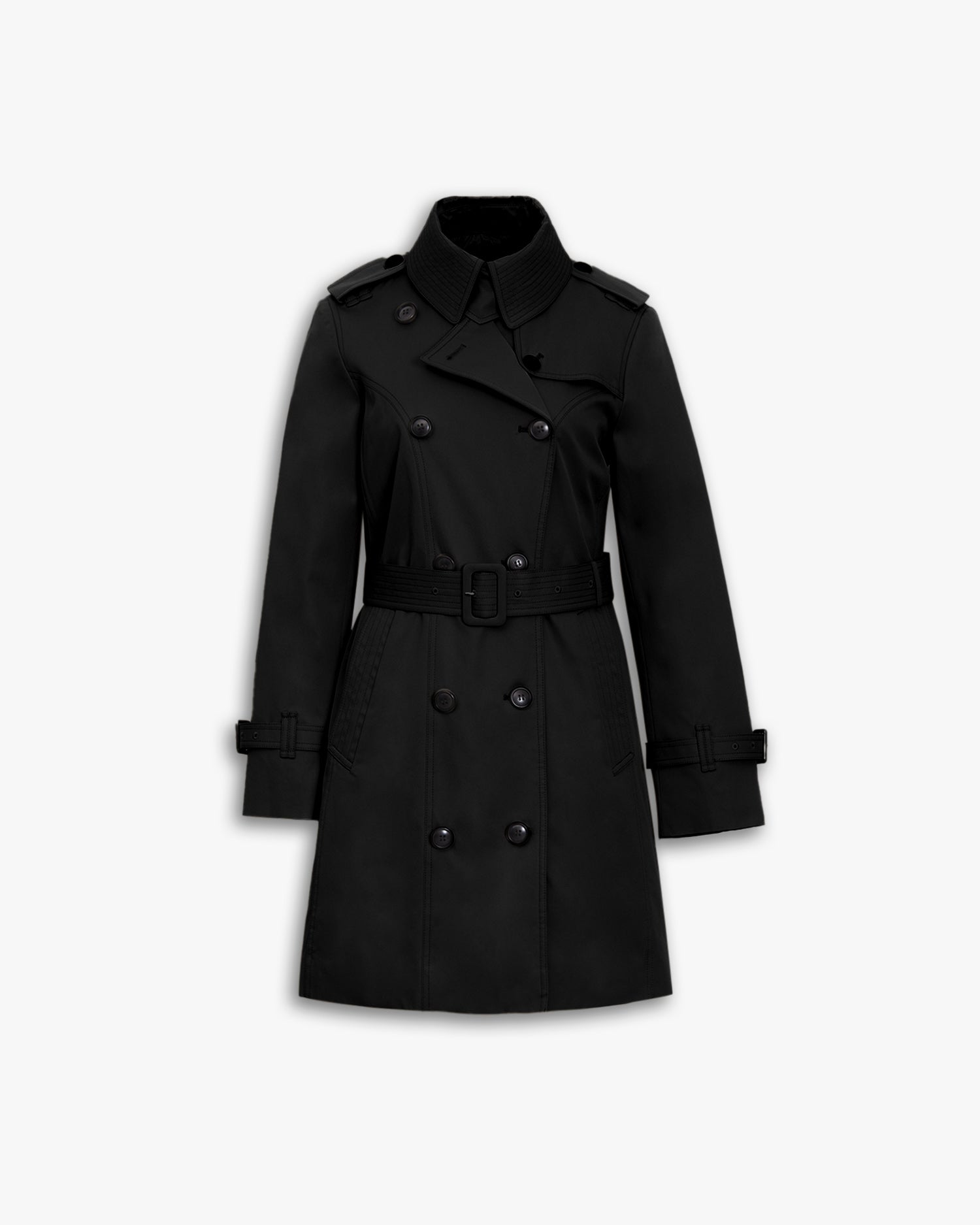 2-in-1 Elegant Puffer Trench Coat image 0
