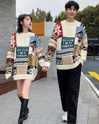 Vintage Cable-Knitted Crew Jumper image 0