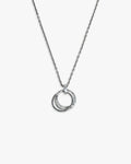 Silver Rolo Chain with Interlocking Rings image 0