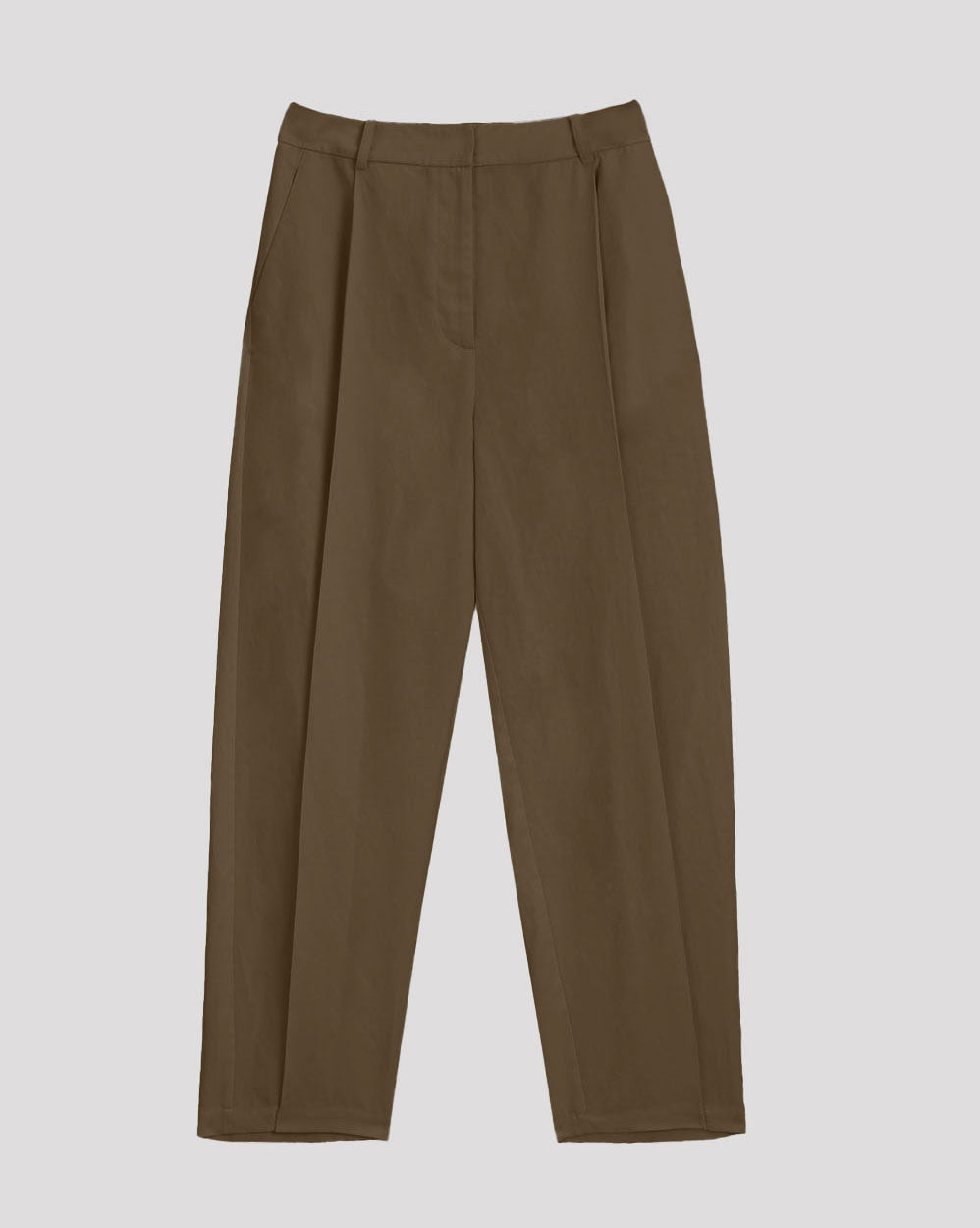 1 × Linen Tapered Pants - Sand, M image