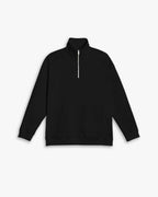 Half-Zipped Patch Pocket Sweatshirt - Black, M image