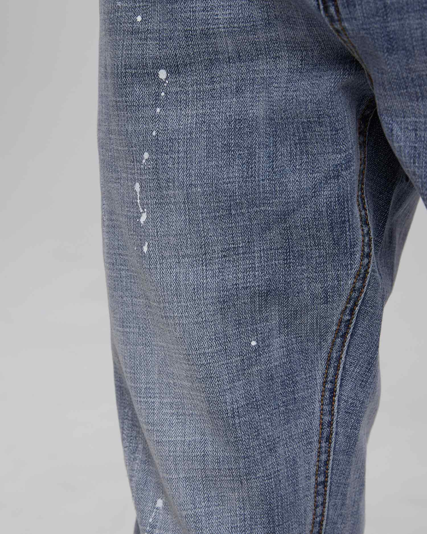 Blue Paint Splash Jeans image 4