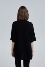 High-Low Hem Short Sleeve Top image 4