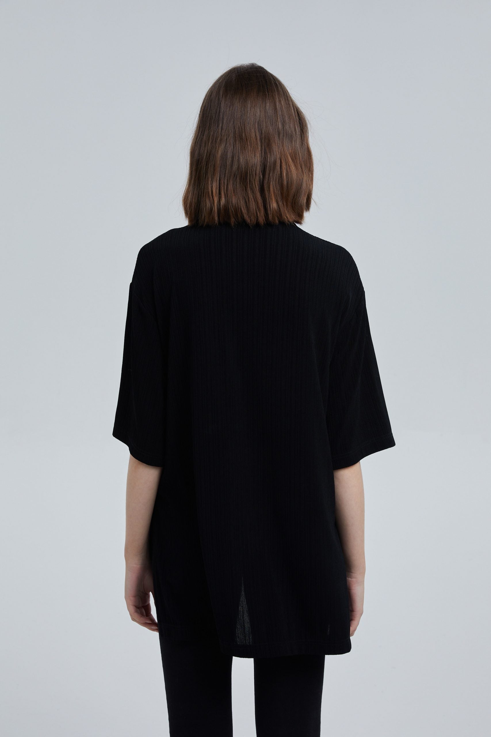 High-Low Hem Short Sleeve Top image 4