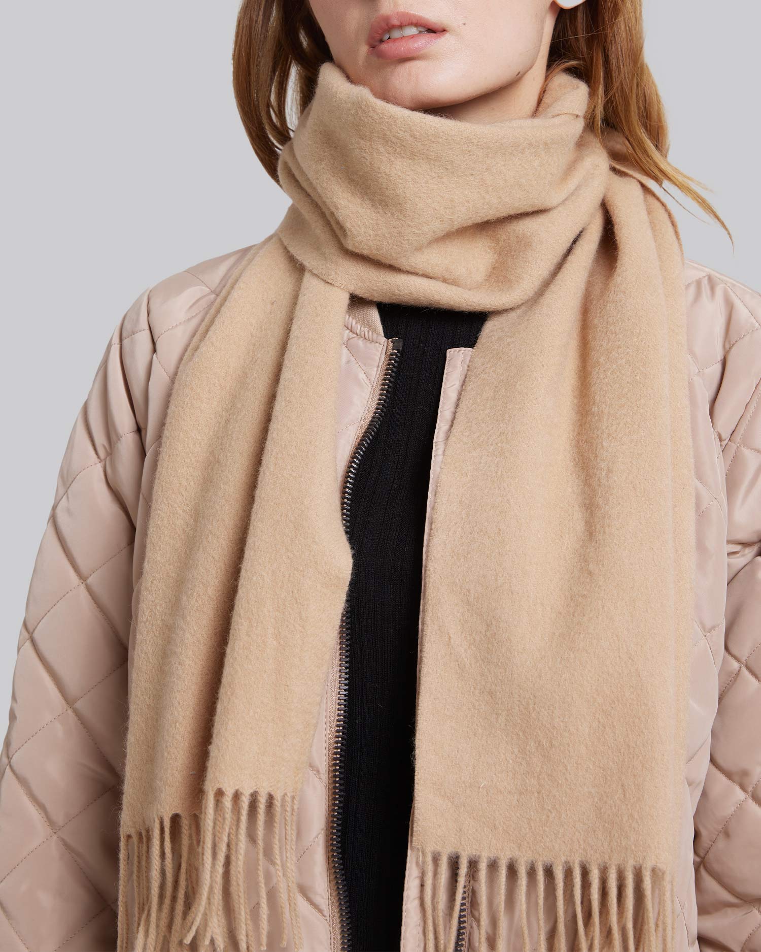 Pure Cashmere Plain Scarf image 0