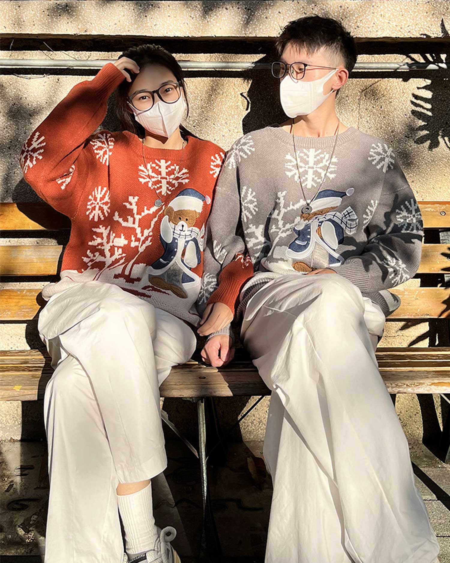 Bear Crewneck Knit Jumper image 1