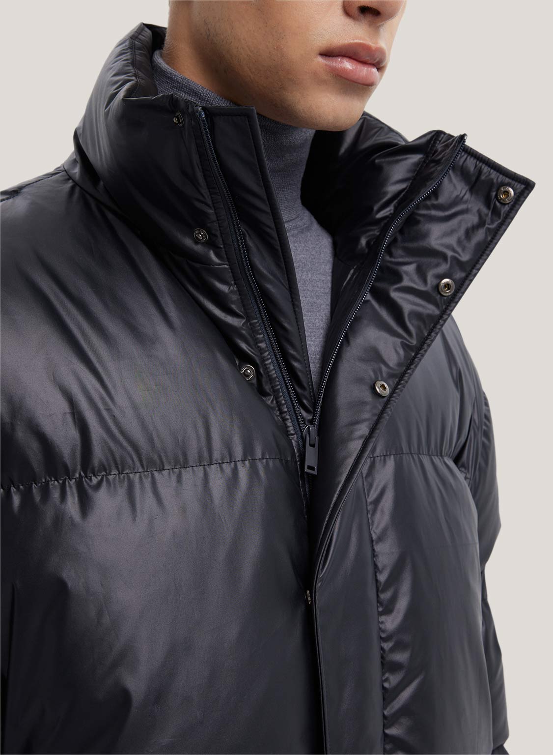 High Collar Quilted Jacket image 4