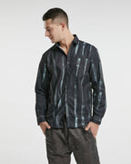 Irregular Striped Print Long-Sleeve Shirt image 1
