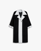 Black &amp; White Long Coat image 0