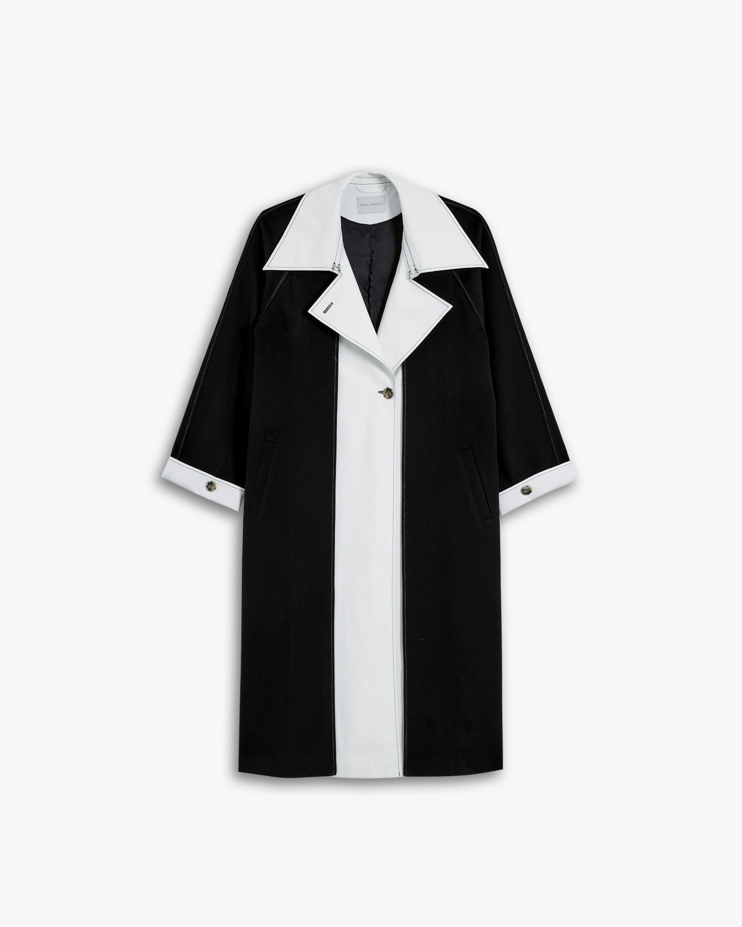 Black &amp; White Long Coat image 0