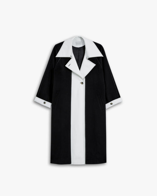 Black &amp; White Long Coat image 0