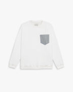 Contrast Color Crewneck Sweatshirt image 0