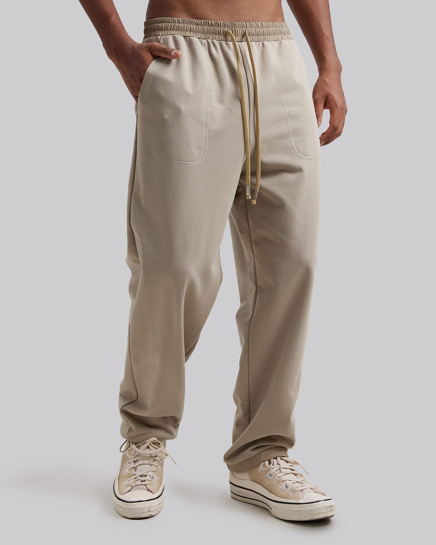 Roomy Straight-Fit Sweatpants image 1