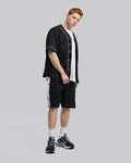 Short Sleeve Buttoned Cardigan - Black, S image