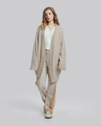 Oversized Rib-Knit Cashmere Cardigan - Hazel, XS image