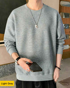 Basic Crewneck Sweatshirt - Grey, XL image