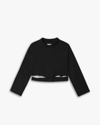 Deconstruct Cropped Sweatshirt - Black, L image