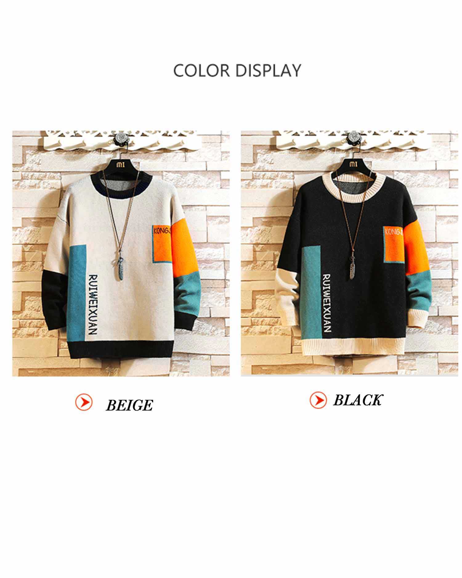 Crewneck Colorblock Knit Jumper image 1