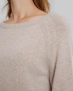 Round-Neck Camel Hair Wool Blend Sweater image 4