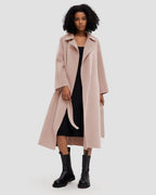 Wool Wrap Coat - Pink camel, M image