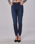 Jeans Cuffed with Trimmings - Blue, XS image