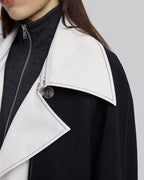 Black &amp; White Long Coat image 5