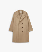 Double-Breasted Coat in Light Coffee image 0