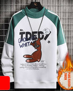 Wide Ribbed Crewneck Sweatshirt - Cloud, XL image