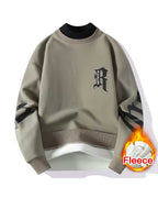 Fake Two-Piece Cotton Sweatshirt - Eagle, XL image